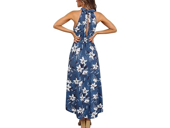 Kilig Women (L) Summer Halter Maxi Causal Dress