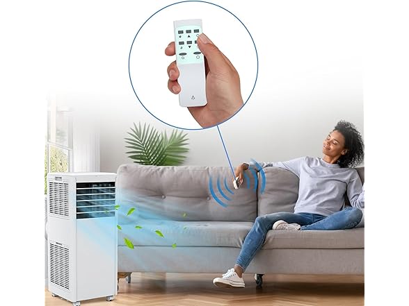 DrawVibe 8,000 BTUs 3-In-1 Portable Air Conditioner