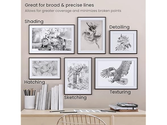 ARTEZA Drawing Pencils, Medium Hardness