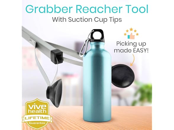Vive Suction Cup Grabber Reacher 32in