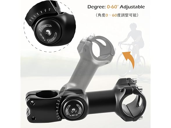 Triwonder 130mm Bike Stem 25.4 31.8 Degree Bike