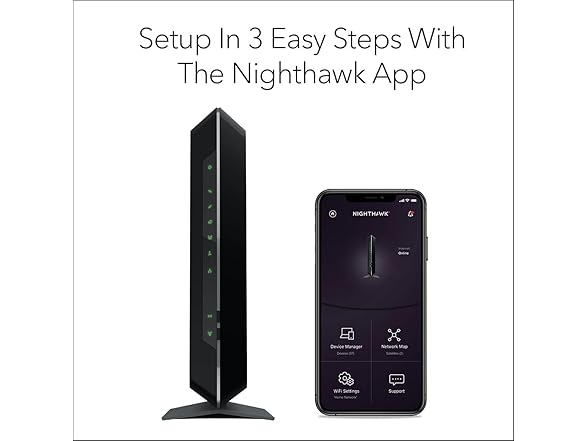 NETGEAR Nighthawk AC1900 (24x8) DOCSIS 3.0 WiFi Cable Modem (Open Box)