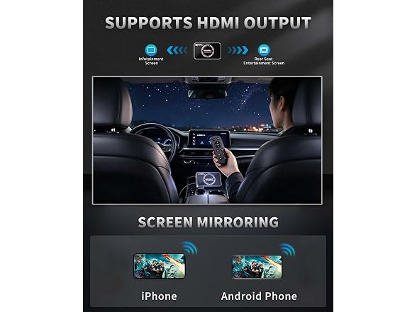 COTOWE Wireless CarPlay Remote Wi-Fi 6