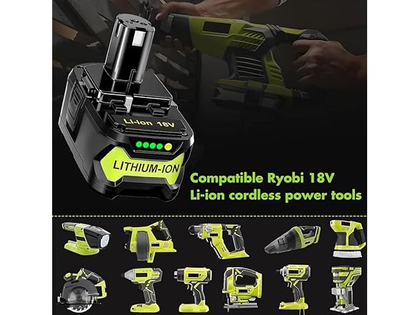 Simple Plus+ 18V 6.0Ah Battery for Ryobi ONE+