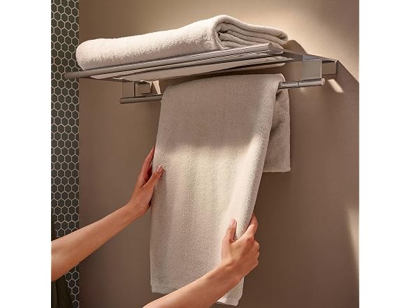 hansgrohe AddStoris S 3-inch Modern Towel Rack, Chrome