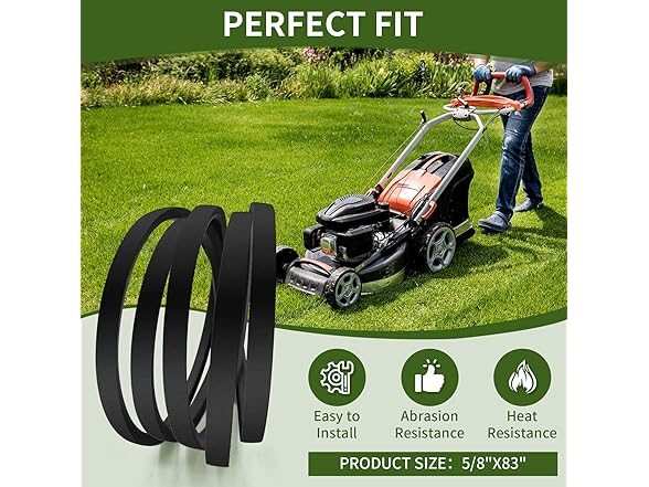 JingSney 5/8"x83" Deck Belt 01005011