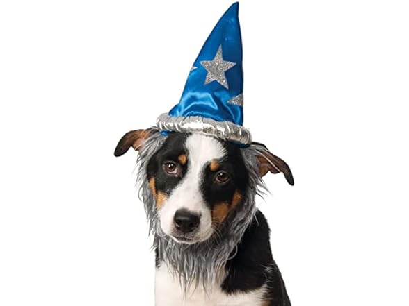 Rubik's Wizard Hat w/Beard Pet S/M