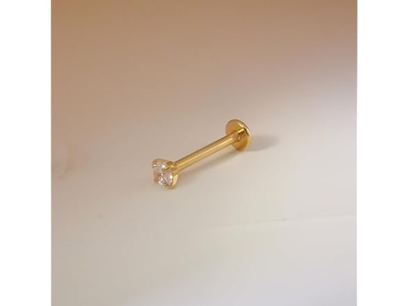 KXSBXJ 16G Titanium Flat Back Nose Stud