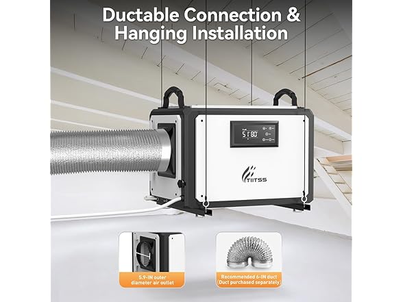 Tiitss Commercial Dehumidifier 120 Pints