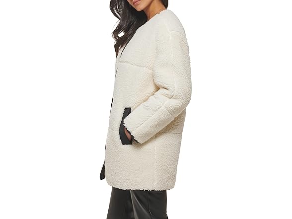 Levis Womens Midlength Sherpa Coat