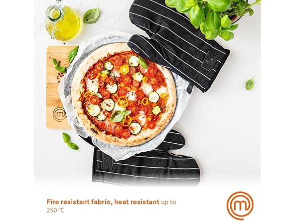 MasterChef Oven Mitts Heat Resistant, Set of 2