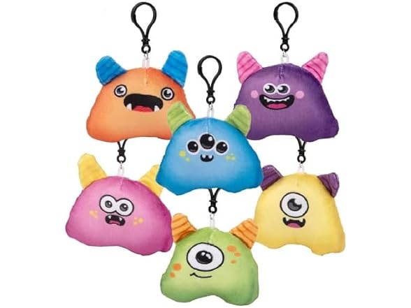 3.5" Monster Plush Clip On