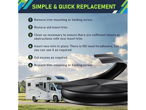 whciaxd 7/8 RV Vinyl Trim Molding