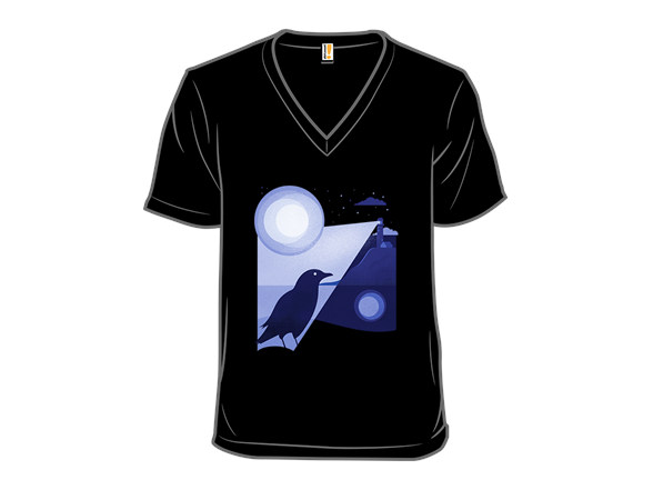 Bird Illuminated By The Lighthouse