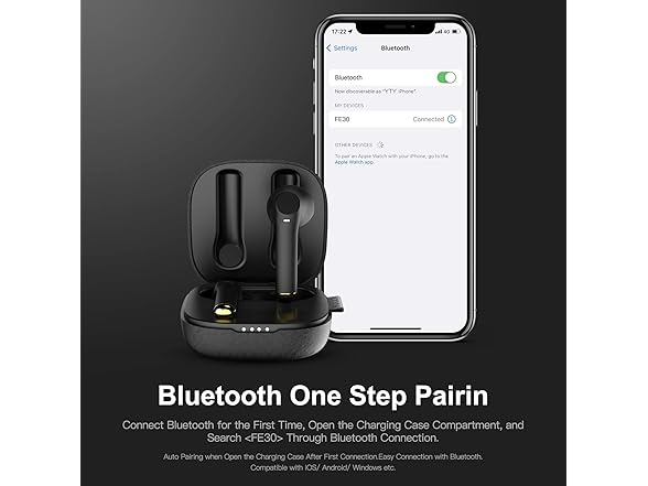 MOEEN IPX5 Bluetooth Wireless Earbuds