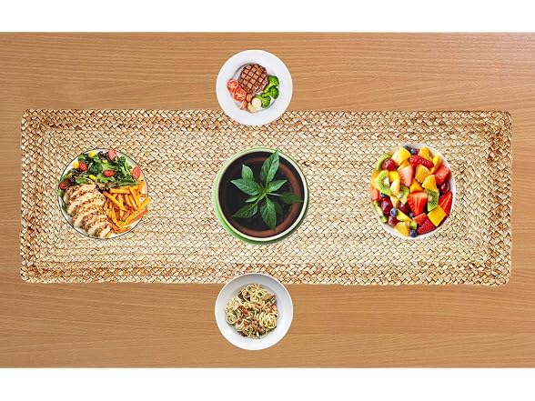 48 In Natural Jute Braided Table Runner