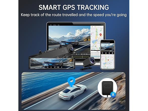 TUIFAC 4K Rear View Mirror Camera