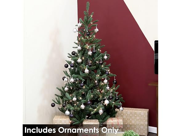 Sunnydaze Decor SME-8536 300pc Blk/Silver Xmas Orns
