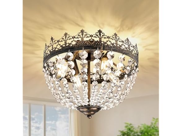 VerRon 4-Light K9 Crystal Chandelier