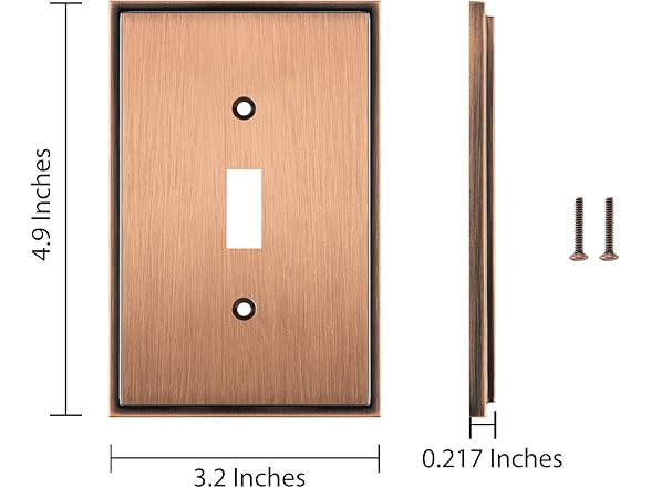 Henne Bery Wall Plate Antique Copper 3pk