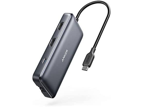 Anker A83800A1 PowerExpand8-in-1 USB-C PD Media Hub Gray (Open Box)