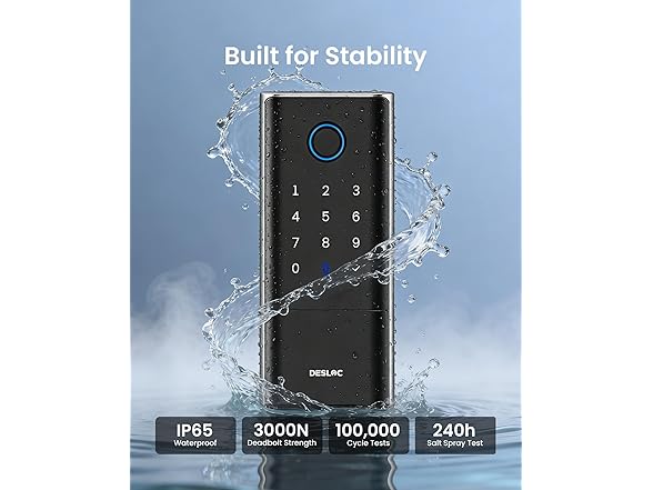 DESLOC Smart Lock with Fingerprint