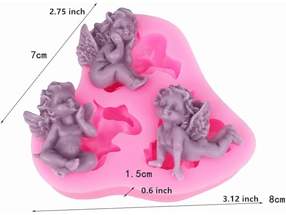 FEIYU BUY 3D Angel Baby Shape Fairy Mold