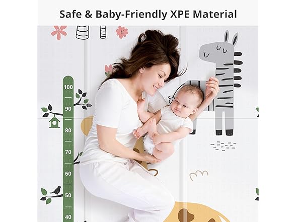 PIGLOG Foldable Baby Play Mat, PIGLOG 0.6in