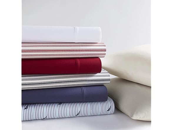 Nautica Bed Sheets, Cotton Percale Bedding Twin