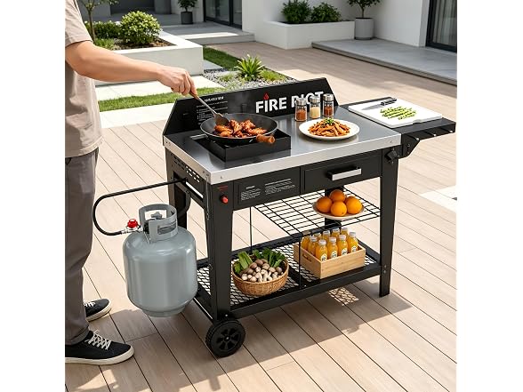 FIRERIOT 50K BTU Outdoor Propane Wok Station