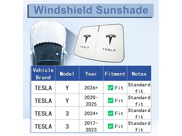 SIGLIN Tesla Windshield Sunshade