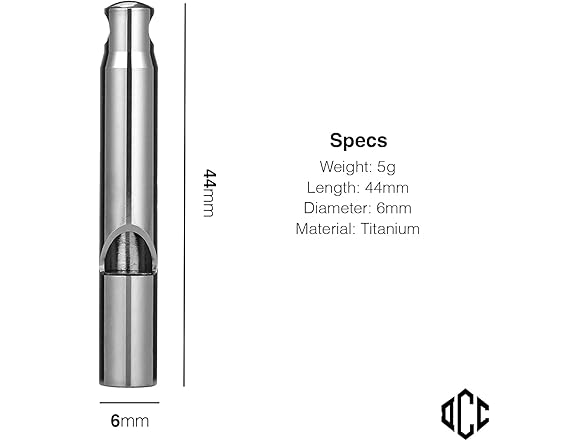 DAILYCARRYCO. Titanium Emergency Whistle