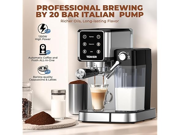 Espresso Machine 20 BarSilver