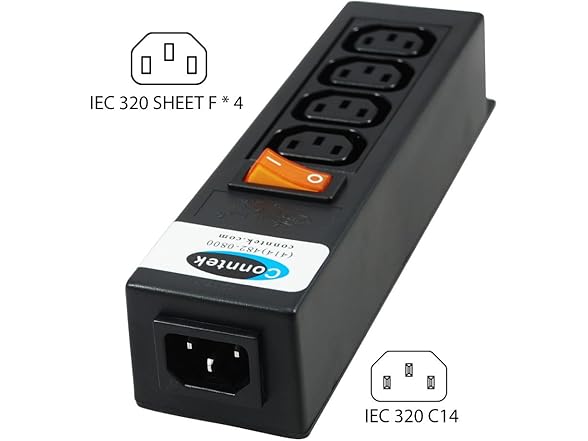 Conntek 55705 Power Strip 250V 7.5in Housing
