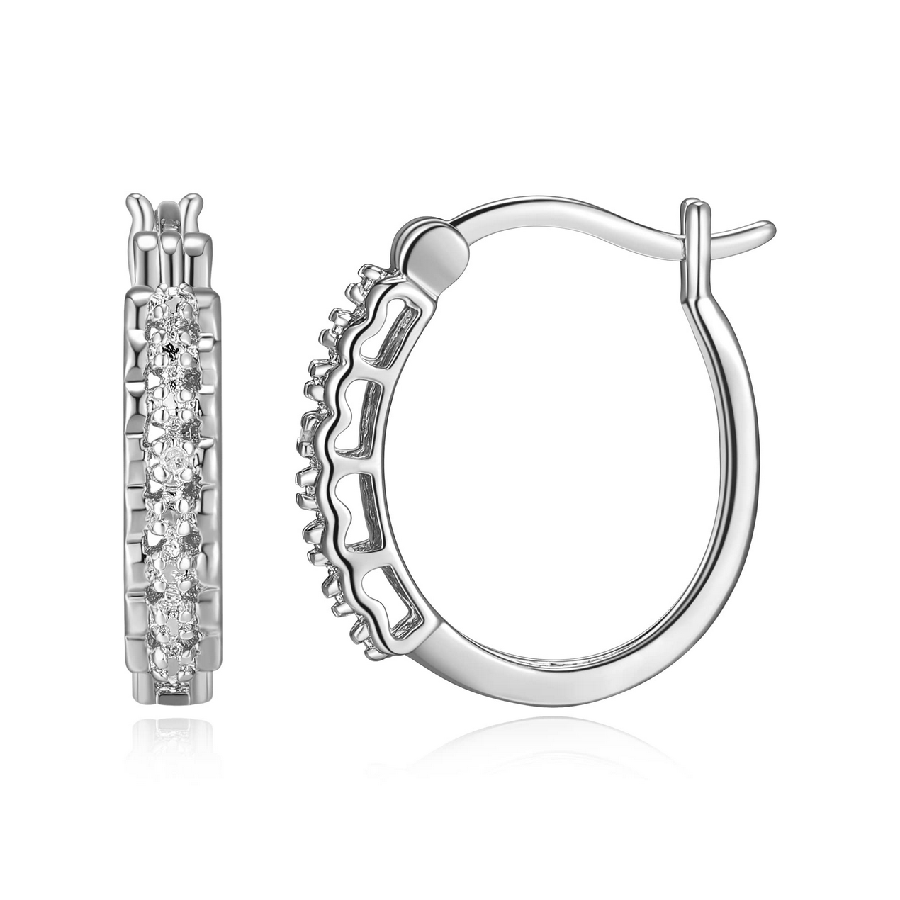 Amazon Essentials Fine Silver Over 18K Earrings - Gallery 4