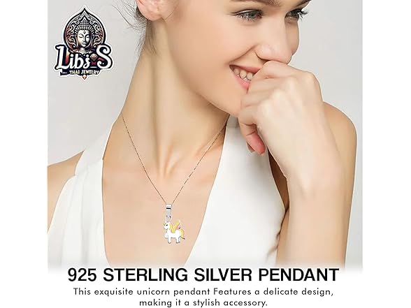 Thai Jewelry Silver Unicorn Pendant