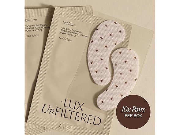 Lux Unfiltered Iced Latte Eye Patches 10pr