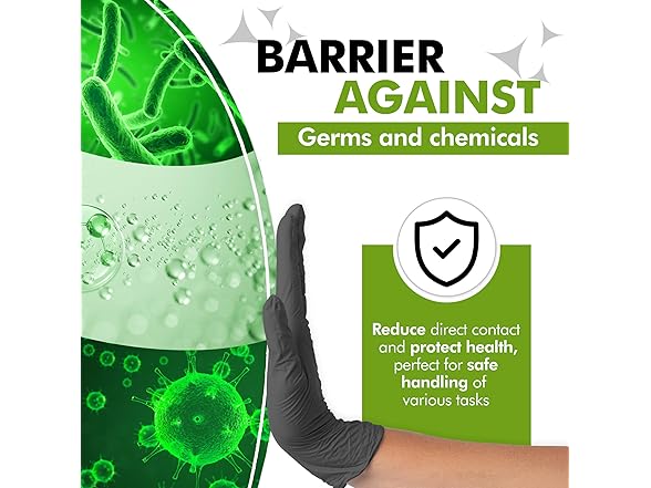 SLIMFIT GLOVE Disposable Black (Medium)