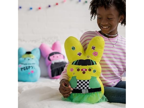 Animal Adventure | 15" Yellow Emo Shaggy Bunny Peeps