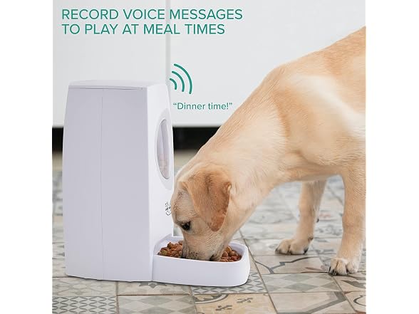 Arf Pets Automatic Pet Feeder Food Dispenser 6L White