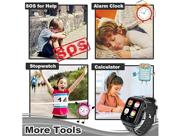 LULUDDM Kids Smart Watch Phone - IP67 W