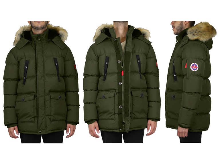 Mens Heavy Tech Bubble Parka Jacket