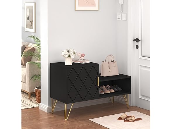 yoyomax Black Storage Bench