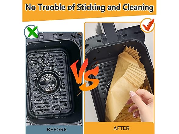 Disposable Air Fryer Liners, 125PCS
