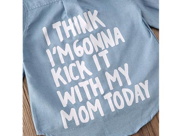 Pudcoco Boys (3T) Little Baby Letters Long Shirt