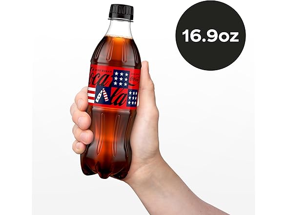 6PK Coke Zero Sugar Diet Soda Soft Drink, 16.9 oz