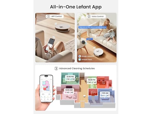 Lefant Robot Vacuum and Mop Combo