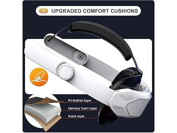VZNEK Elite Comfort Head Strap for Meta Quest 3S/Quest 3/Quest 2 - Gallery 3