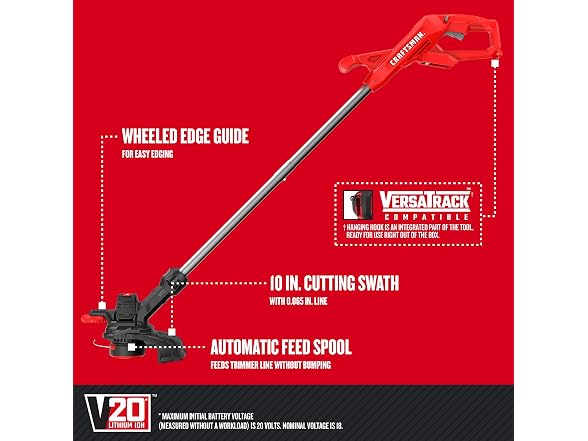 CRAFTSMAN CMCST915B V20 Cordless 10-In WEEDWACKER