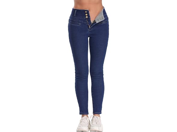 Heipeiwa Women (L) Fleece Lined Jeans Winter Jeans